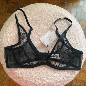 NWT Agent provocateur Henrieta black bra 34C